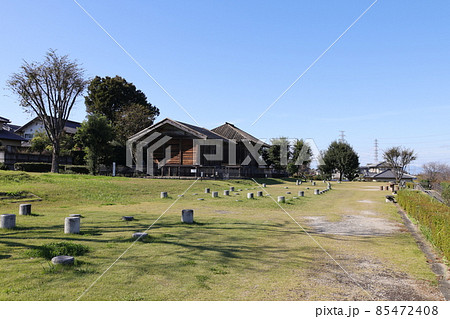 埼玉県深谷市の中宿歴史公園の古代倉庫群跡の風景 埼玉県深谷市の中宿歴史公園の古代倉庫群跡の風景 85472408