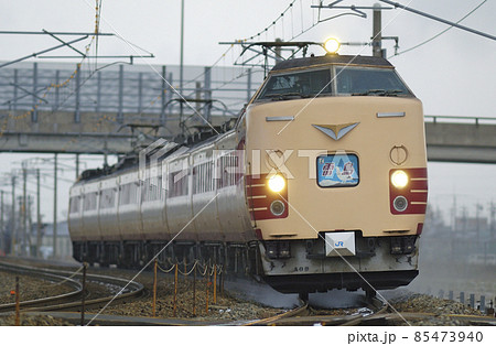 北陸本線　加賀笠間－美川　JR西日本　485系　A09編成（京都）　雷鳥 85473940