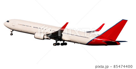 Passenger airplane isolated on white Passenger airplane isolated on white 85474400