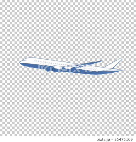 飛行飛機的水彩插圖 飛行飛機的水彩插圖 85475169