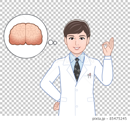 若い男性医師のイラスト 若い男性医師のイラスト 85475245