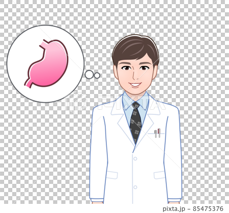 若い男性医師のイラスト 85475376