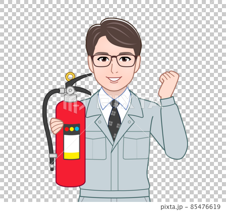 作業着を着て仕事をしている男性 作業着を着て仕事をしている男性 85476619
