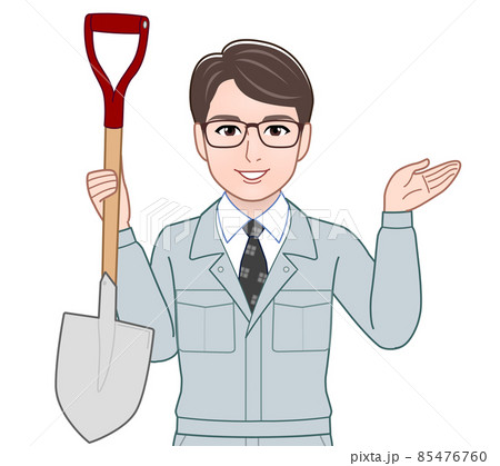 作業着を着て仕事をしている男性 作業着を着て仕事をしている男性 85476760