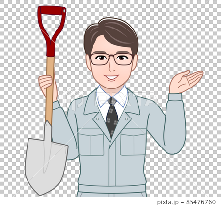 作業着を着て仕事をしている男性 作業着を着て仕事をしている男性 85476760