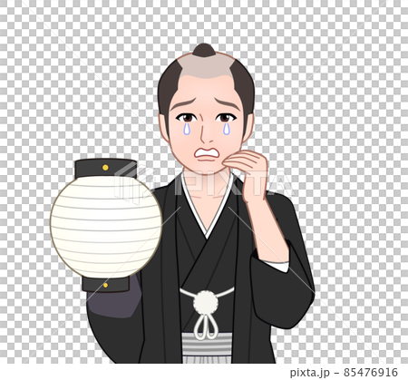 Illustration of a samurai from the Edo period Illustration of a samurai from the Edo period 85476916