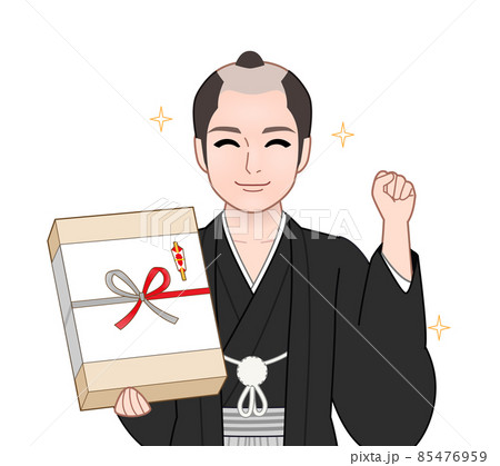 江戸時代の武士のイラスト 85476959