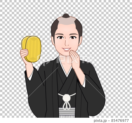 江戸時代の武士のイラスト 85476977