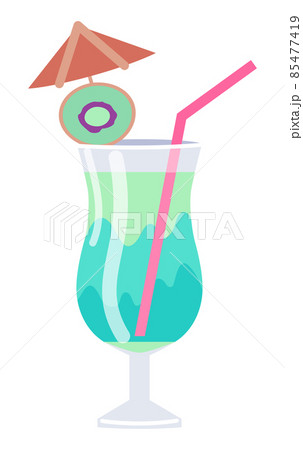 Glass with Cocktail Simple Illustration Glass with Cocktail Simple Illustration 85477419