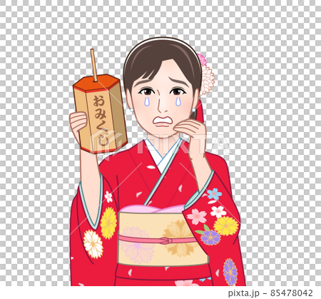 和服を着た若い女性 85478042