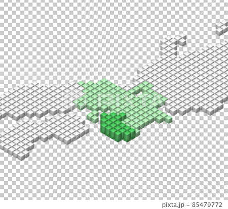 Cube Dot近畿和歌山的3D日本地圖 Cube Dot近畿和歌山的3D日本地圖 85479772