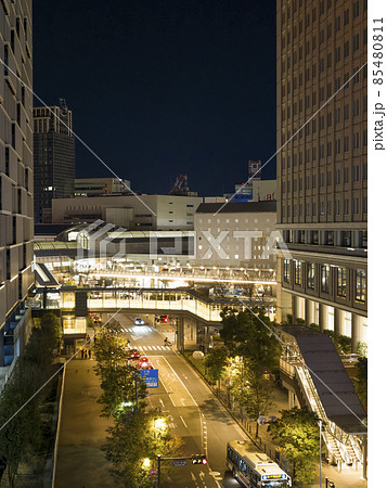 川崎駅西口～ミューザ川崎・ラゾーナ川崎東芝ビル 夜景 / Kawasaki, Japan 85480811