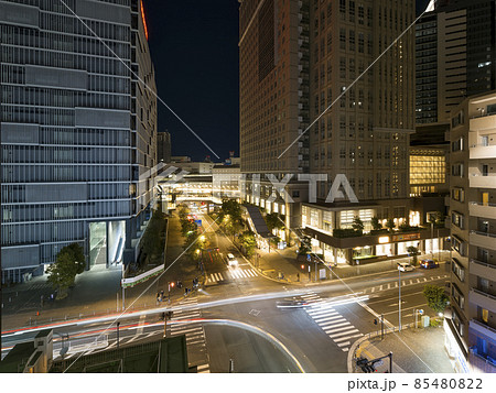 川崎駅西口～ミューザ川崎・ラゾーナ川崎東芝ビル 夜景 / Kawasaki, Japan 85480822