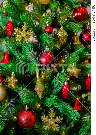 Christmas and New Year winter holiday season concept. 85481486