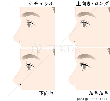まつげボリューム比較 85481754