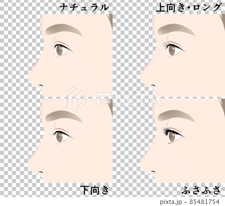 まつげボリューム比較 85481754
