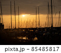 Romantic sunset at the harbor 85485817