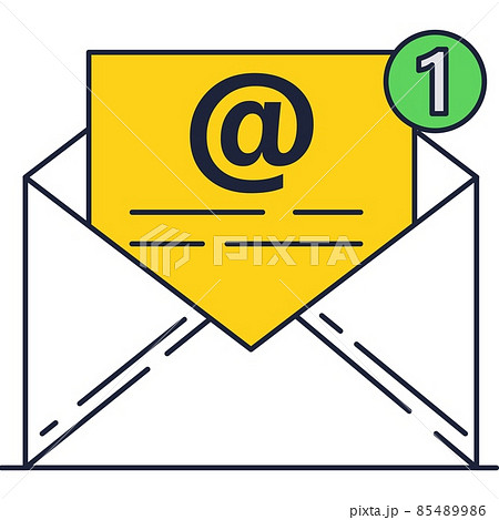 Mail icon email letter vector newsletter messageのイラスト素材 [85489986] - PIXTA