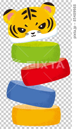 Tiger daruma drop (no random characters) Tiger daruma drop (no random characters) 85489988
