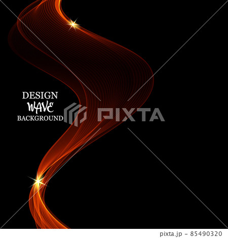 Abstract light transparent wave futuristic background. Vector illustration. Abstract light transparent wave futuristic background. Vector illustration. 85490320