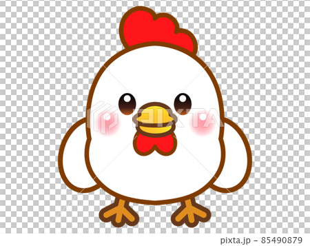 Illustration material of upright chicken Illustration material of upright chicken 85490879