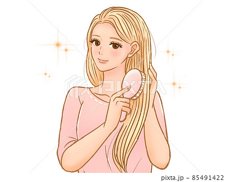 brushing hair animation