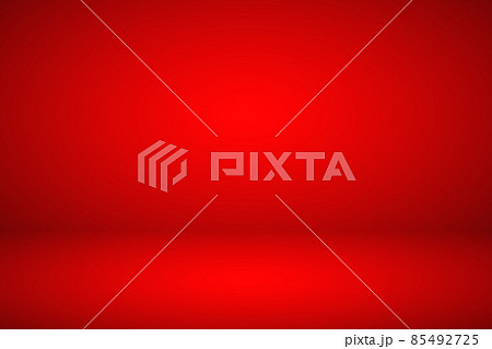 Empty red studio abstract background with spotlight effect. Product showcase backdrop. 85492725