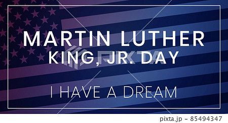 Martin Luther King Jr. day banner template. MLK day design for greeting card, banner or flyer. Vector illustration for USA national holiday 85494347