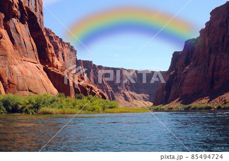 Rainbow on the Colorado River Rainbow on the Colorado River 85494724