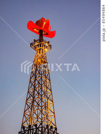 Daytime view of the famous Paris Texas Eiffel Tower 85494864