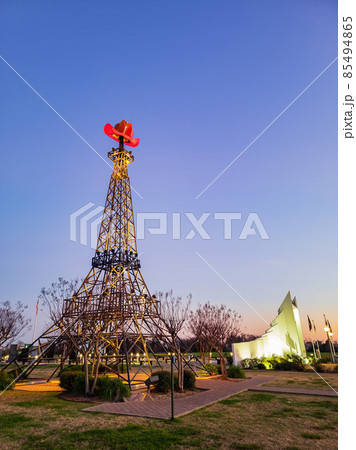 Daytime view of the famous Paris Texas Eiffel Tower 85494865