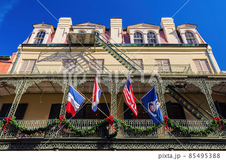 Daytime view of the beautiful historical Antoine's Restaurant at French Quarter 85495388