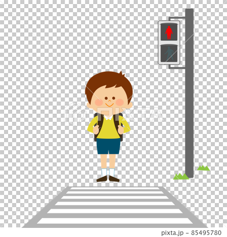 紅燈，一個停下等待的孩子 85495780