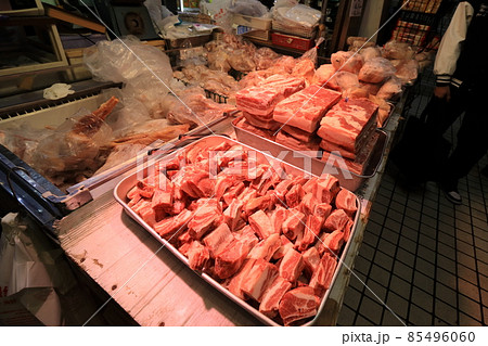 中華食材 店頭販売 正月の料理 豚肉 中華食材 店頭販売 正月の料理 豚肉 85496060