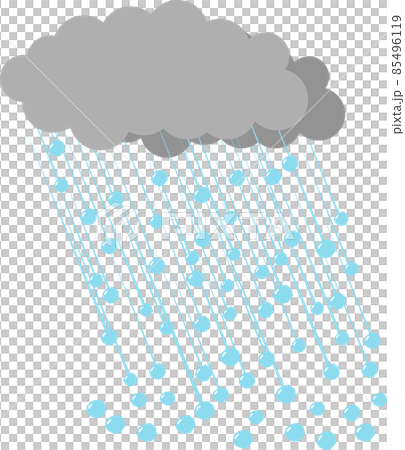 Hail is falling from the clouds 85496119