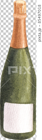 Wine bottle and glass watercolor clipart png Wine bottle and glass watercolor clipart png 85497018