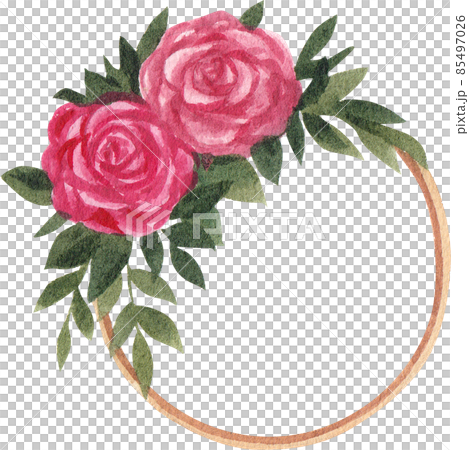 Pink flower bouquet watercolor clipart png 85497026
