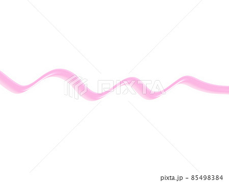 ピンクのリボンのようなライン 85498384