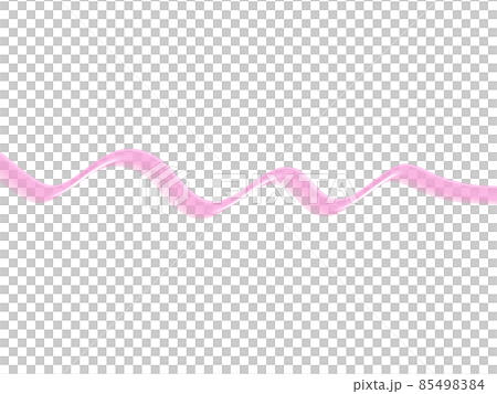 ピンクのリボンのようなライン 85498384