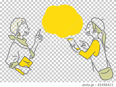 Two women enjoying a trip Smartphone Simple and stylish line drawing illustration Two women enjoying a trip Smartphone Simple and stylish line drawing illustration 85498421