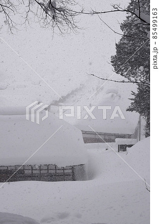 大雪の大内宿 福島 大雪の大内宿 福島 85499163