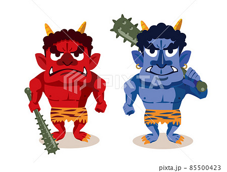 強そうな赤鬼と青鬼 85500423