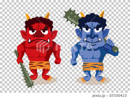 強そうな赤鬼と青鬼 85500423