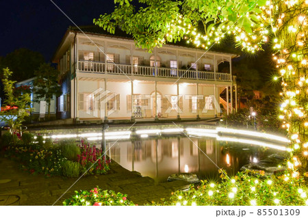 旧三菱第2ドックハウスのライトアップ 85501309