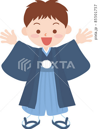 着物姿の男の子 85501757