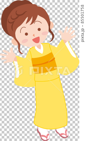 着物姿の女性 85501758