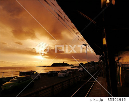 江の島・夕景 85501916