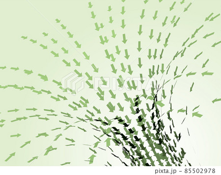 矢印で表現する吸収イメージ横 緑 矢印で表現する吸収イメージ横 緑 85502978