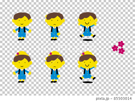 Variation illustrations for boys (admission / school) Variation illustrations for boys (admission / school) 85503014