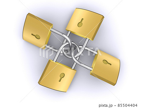 南京錠と鍵、防犯イメージ 南京錠と鍵、防犯イメージ 85504404